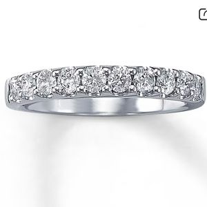 Kay jewelers 1/2carat anniversary band size 6 14k white gold